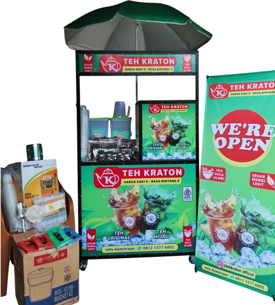 Booth permanen Teh Kraton Indonesia